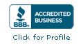 Better Business Bureau Accredited Business. Click for Profile.